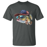 Funny Fishing American Flag T Shirt Patriotic Fisherman Family Gift - Wonder Print Shop