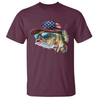 Funny Fishing American Flag T Shirt Patriotic Fisherman Family Gift - Wonder Print Shop