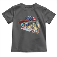 Funny Fishing American Flag Toddler T Shirt Patriotic Fisherman Family Gift - Wonder Print Shop