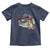 Funny Fishing American Flag Toddler T Shirt Patriotic Fisherman Family Gift - Wonder Print Shop