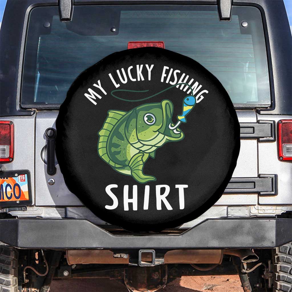 Lucky Fishing Spare Tire Cover Funny Fisherman Fish Lovers - Wonder Print Shop