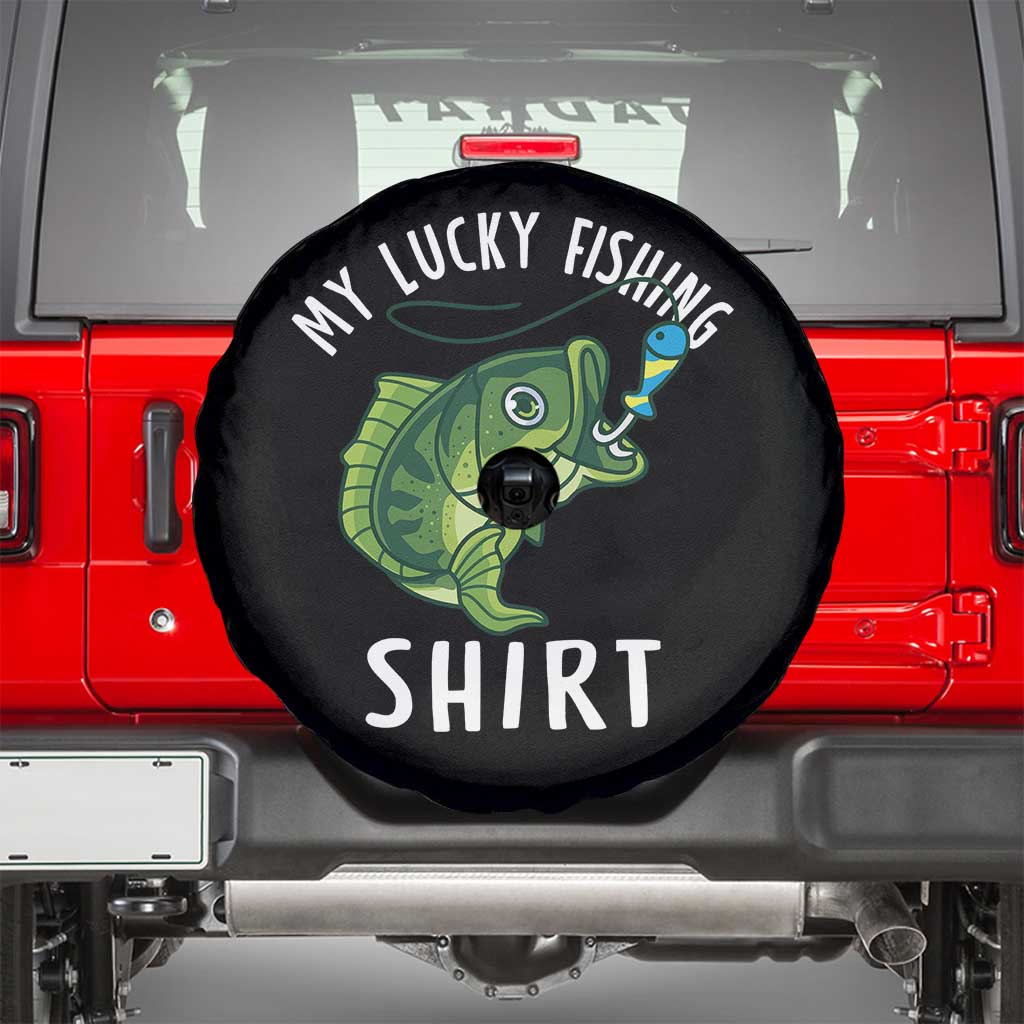 Lucky Fishing Spare Tire Cover Funny Fisherman Fish Lovers - Wonder Print Shop