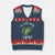 Lucky Fishing V-Neck Knit Sweater Vest Funny Fisherman Fish Lovers - Wonder Print Shop