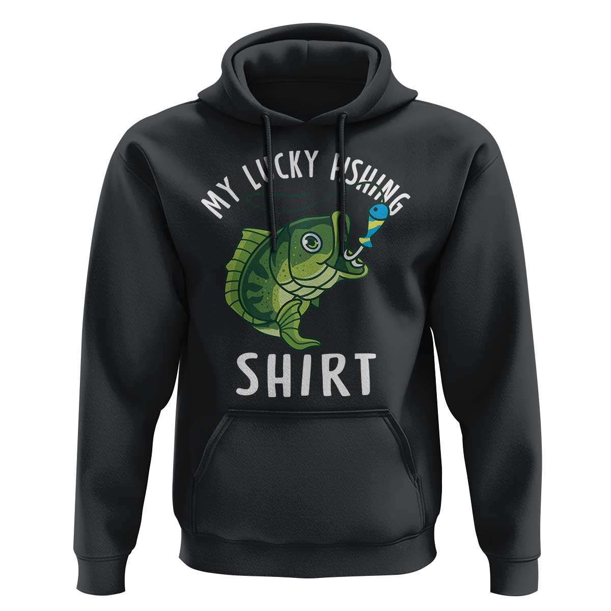 Lucky Fishing Hoodie Funny Fisherman Fish Lovers - Wonder Print Shop