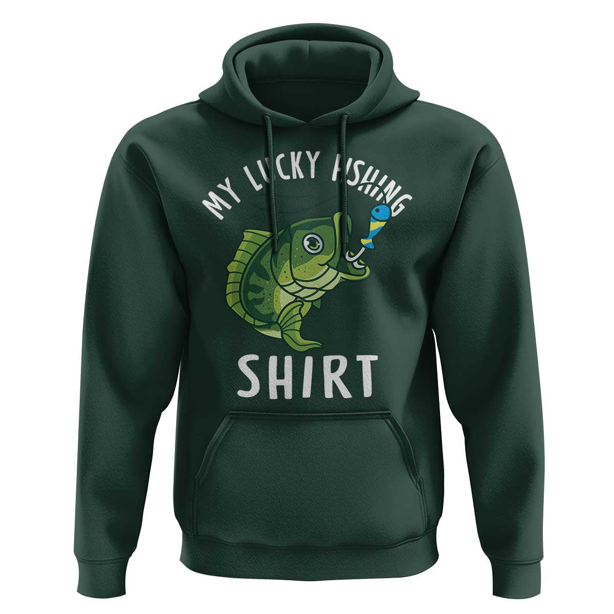 Lucky Fishing Hoodie Funny Fisherman Fish Lovers - Wonder Print Shop