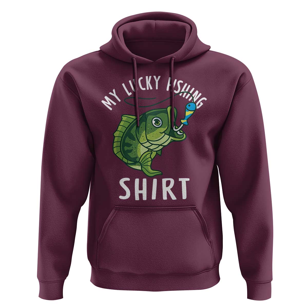 Lucky Fishing Hoodie Funny Fisherman Fish Lovers - Wonder Print Shop