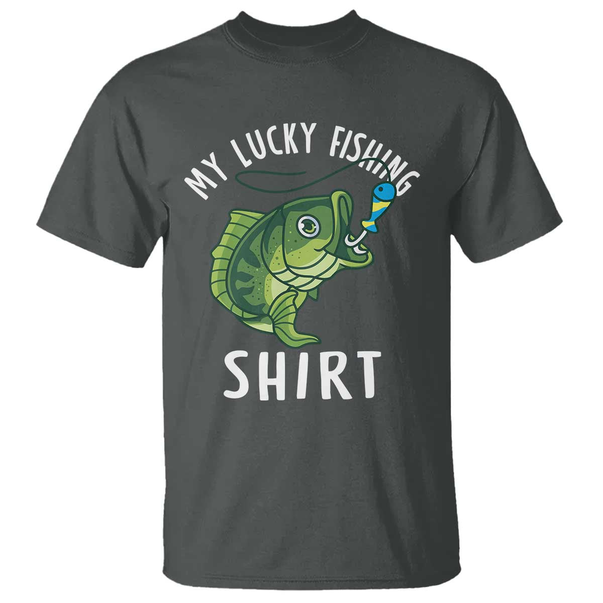 Lucky Fishing T Shirt Funny Fisherman Fish Lovers - Wonder Print Shop