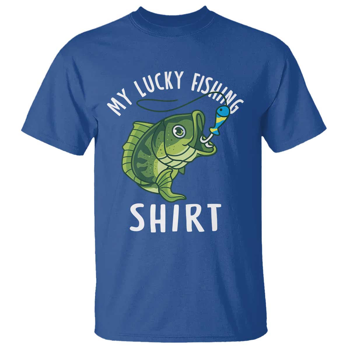 Lucky Fishing T Shirt Funny Fisherman Fish Lovers - Wonder Print Shop