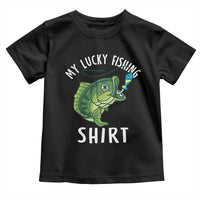 Lucky Fishing Toddler T Shirt Funny Fisherman Fish Lovers - Wonder Print Shop