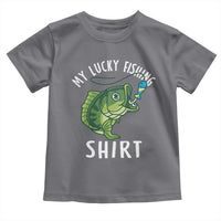 Lucky Fishing Toddler T Shirt Funny Fisherman Fish Lovers - Wonder Print Shop
