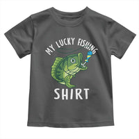Lucky Fishing Toddler T Shirt Funny Fisherman Fish Lovers - Wonder Print Shop