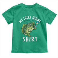 Lucky Fishing Toddler T Shirt Funny Fisherman Fish Lovers - Wonder Print Shop