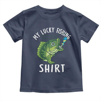 Lucky Fishing Toddler T Shirt Funny Fisherman Fish Lovers - Wonder Print Shop