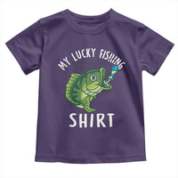 Lucky Fishing Toddler T Shirt Funny Fisherman Fish Lovers - Wonder Print Shop