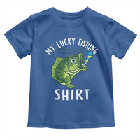 Lucky Fishing Toddler T Shirt Funny Fisherman Fish Lovers - Wonder Print Shop