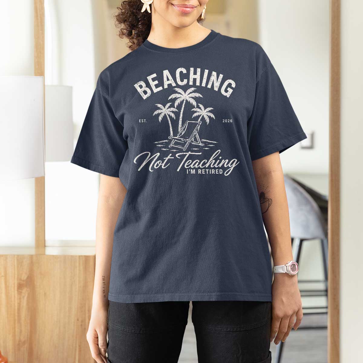Retired Teacher T Shirt For Women Beaching Not Teaching Retired Gifts For Teachers Retiring