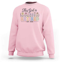 Retirement Gift For Her Sweatshirt This Girl Is Retired 2026 Floral Grandma Mom Teacher Coworker