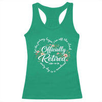 Officially Retired Racerback Tank Top Floral Teacher Retirement Coworker Gift Let The Journey Begin