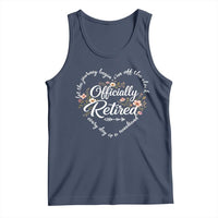 Officially Retired Tank Top Floral Teacher Retirement Coworker Gift Let The Journey Begin