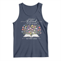 Officially Retired Tank Top Floral Teacher Retirement Coworker Gift Let The Fun Begin