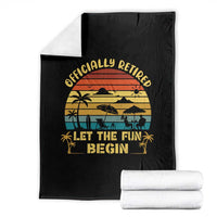 Retirement 2026 Throw Blanket Officially Retired Let The Fun Begin Retro