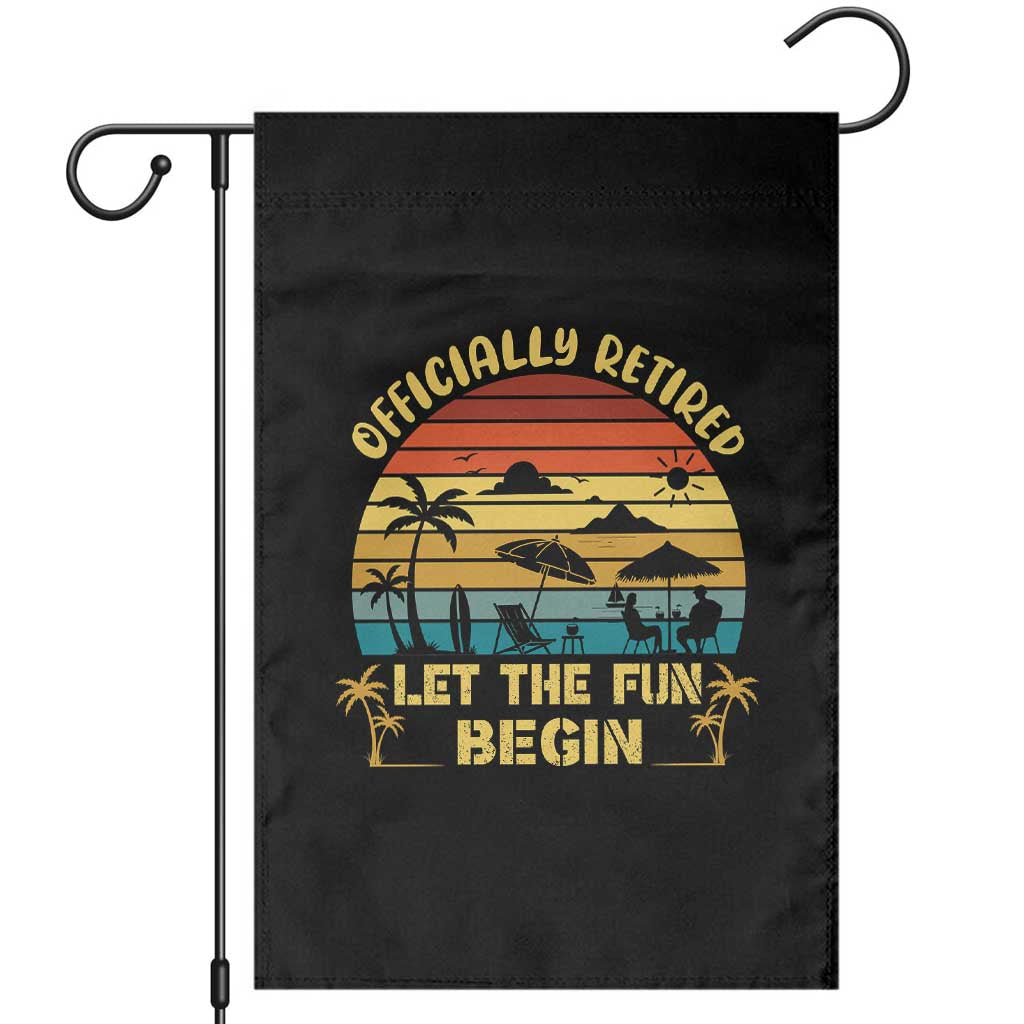 Retirement 2026 Garden Flag Officially Retired Let The Fun Begin Retro