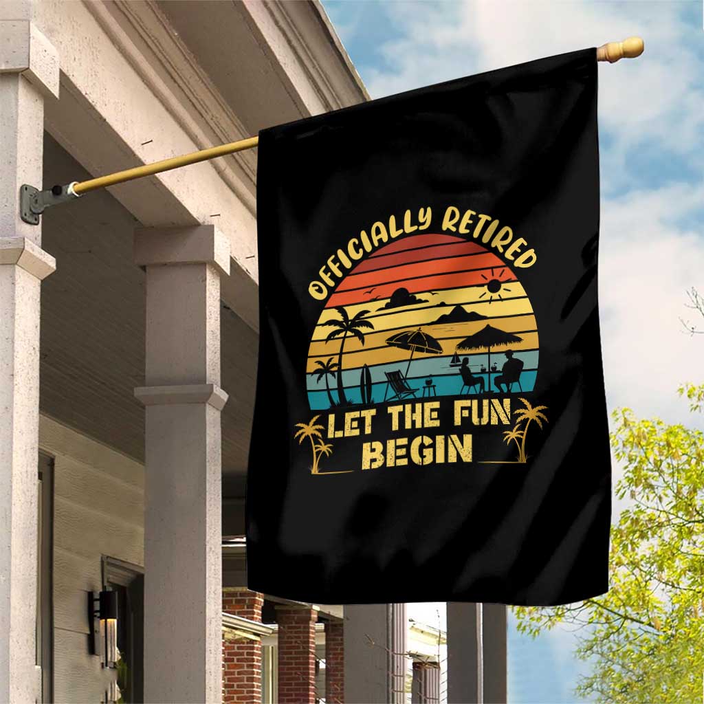 Retirement 2026 Garden Flag Officially Retired Let The Fun Begin Retro