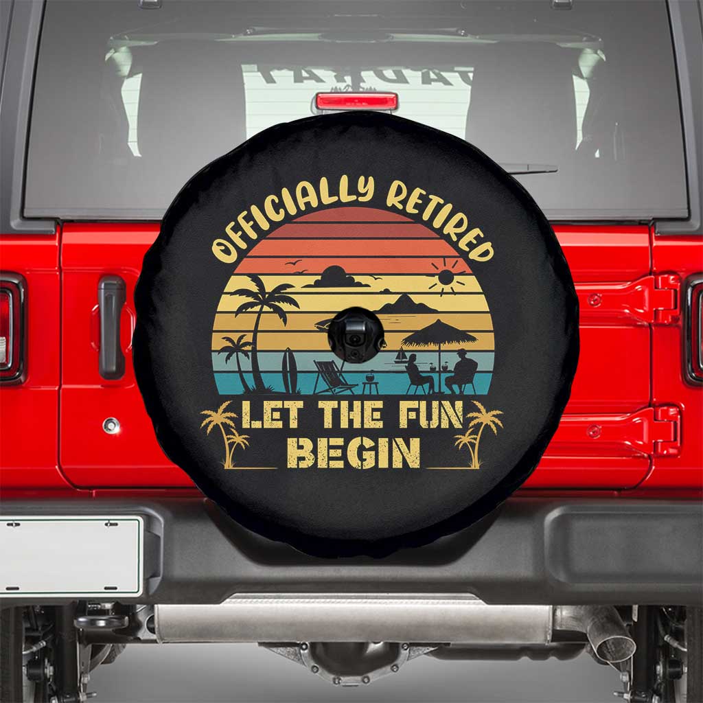 Retirement 2026 Spare Tire Cover Officially Retired Let The Fun Begin Retro
