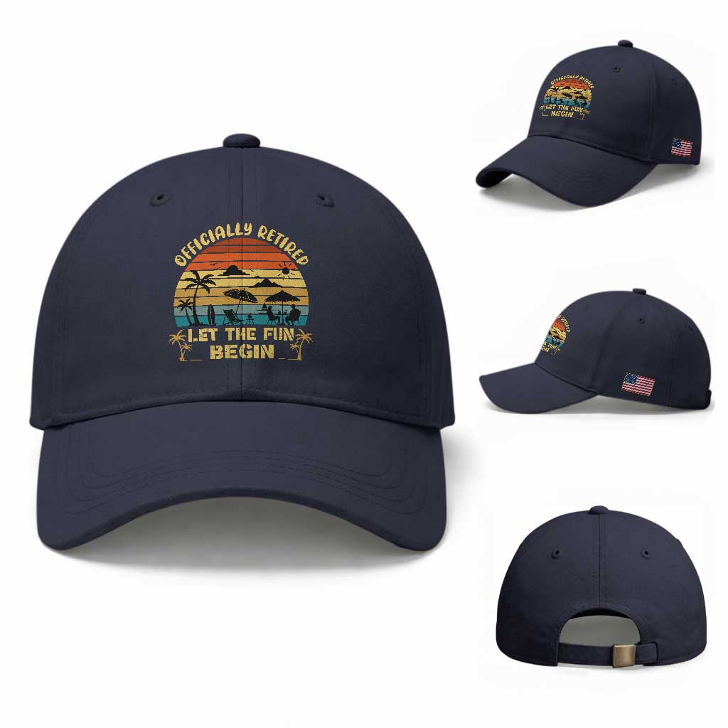 Retirement 2026 Baseball Cap Officially Retired Let The Fun Begin Retro
