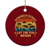 Retirement 2026 Ceramic Ornament Officially Retired Let The Fun Begin Retro
