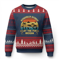 Retirement 2026 Ugly Christmas Sweater Officially Retired Let The Fun Begin Retro
