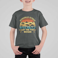 Retirement 2026 T Shirt For Kid Officially Retired Let The Fun Begin Retro