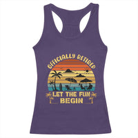 Retirement 2026 Racerback Tank Top Officially Retired Let The Fun Begin Retro