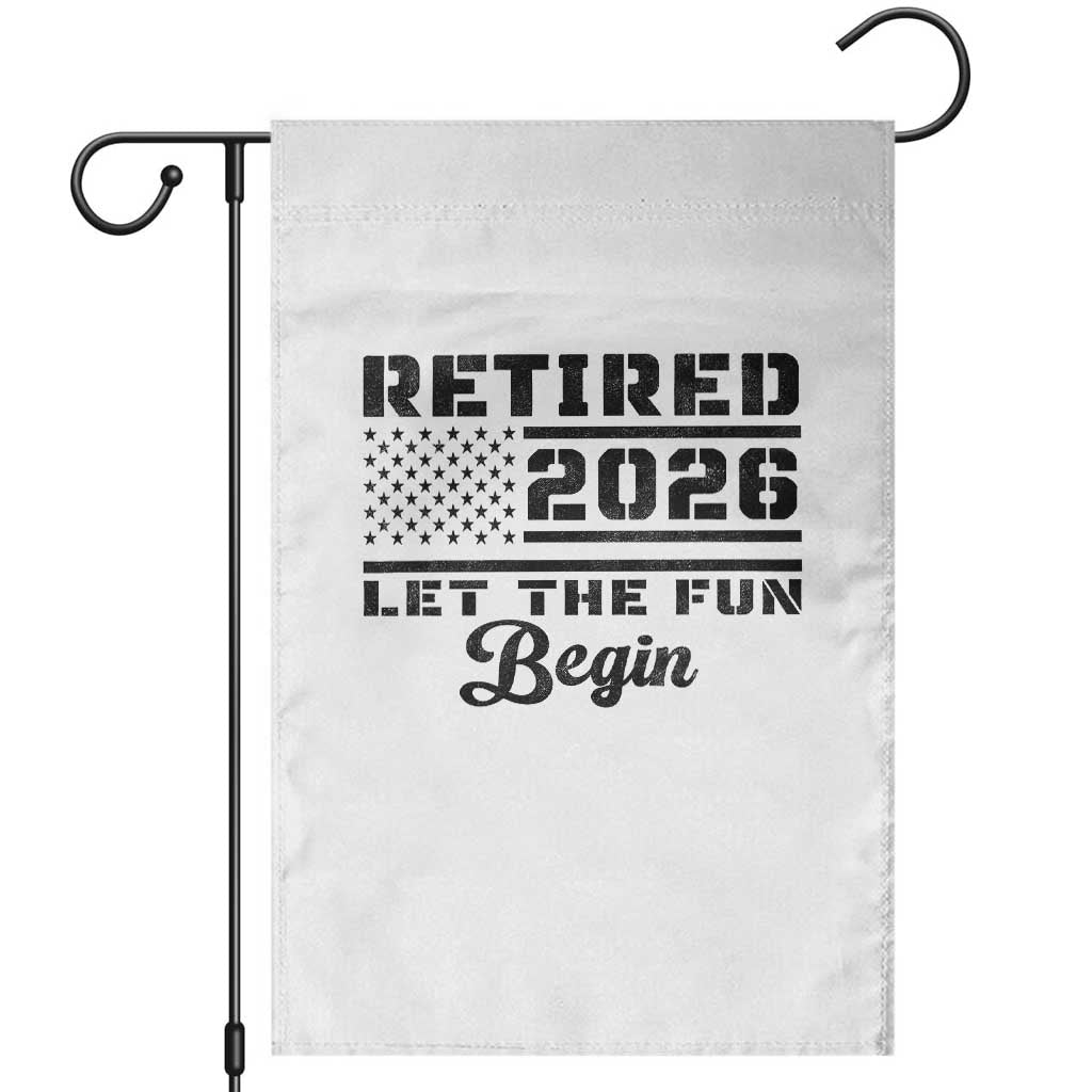 Retirement 2026 Garden Flag Cool Retired Gift American Flag