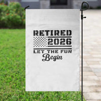 Retirement 2026 Garden Flag Cool Retired Gift American Flag