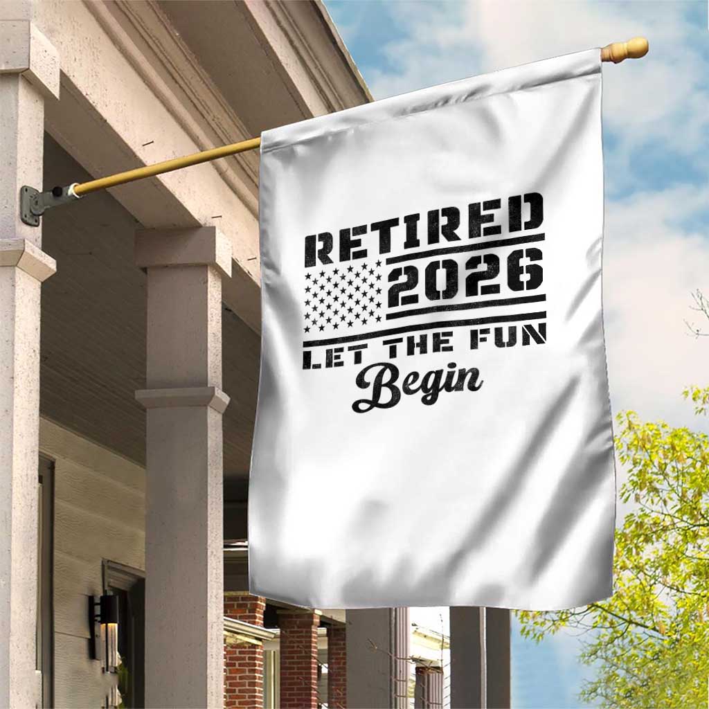 Retirement 2026 Garden Flag Cool Retired Gift American Flag