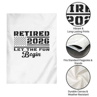 Retirement 2026 Garden Flag Cool Retired Gift American Flag