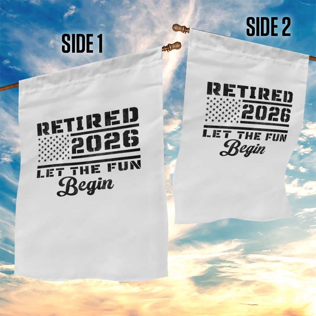 Retirement 2026 Garden Flag Cool Retired Gift American Flag