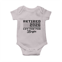 Retirement 2026 Baby Onesie Cool Retired Gift American Flag