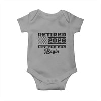Retirement 2026 Baby Onesie Cool Retired Gift American Flag