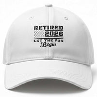 Retirement 2026 Baseball Cap Cool Retired Gift American Flag