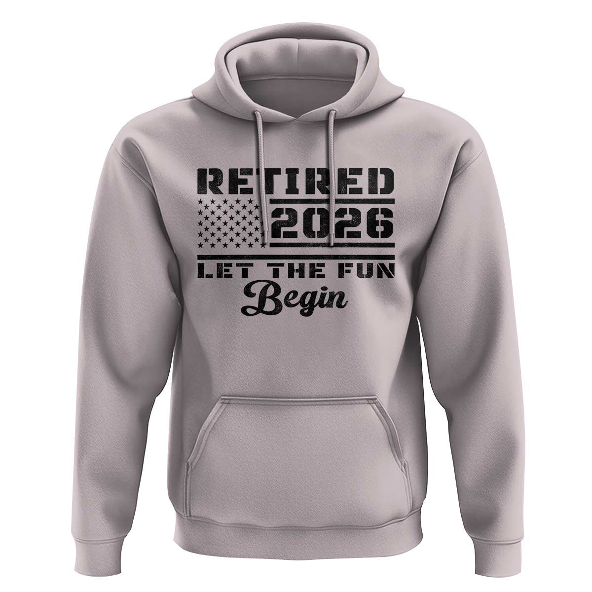 Retirement 2026 Hoodie Cool Retired Gift American Flag