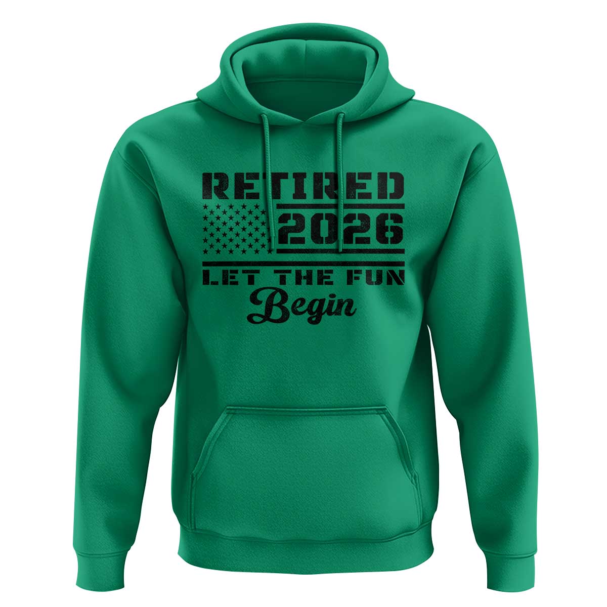 Retirement 2026 Hoodie Cool Retired Gift American Flag