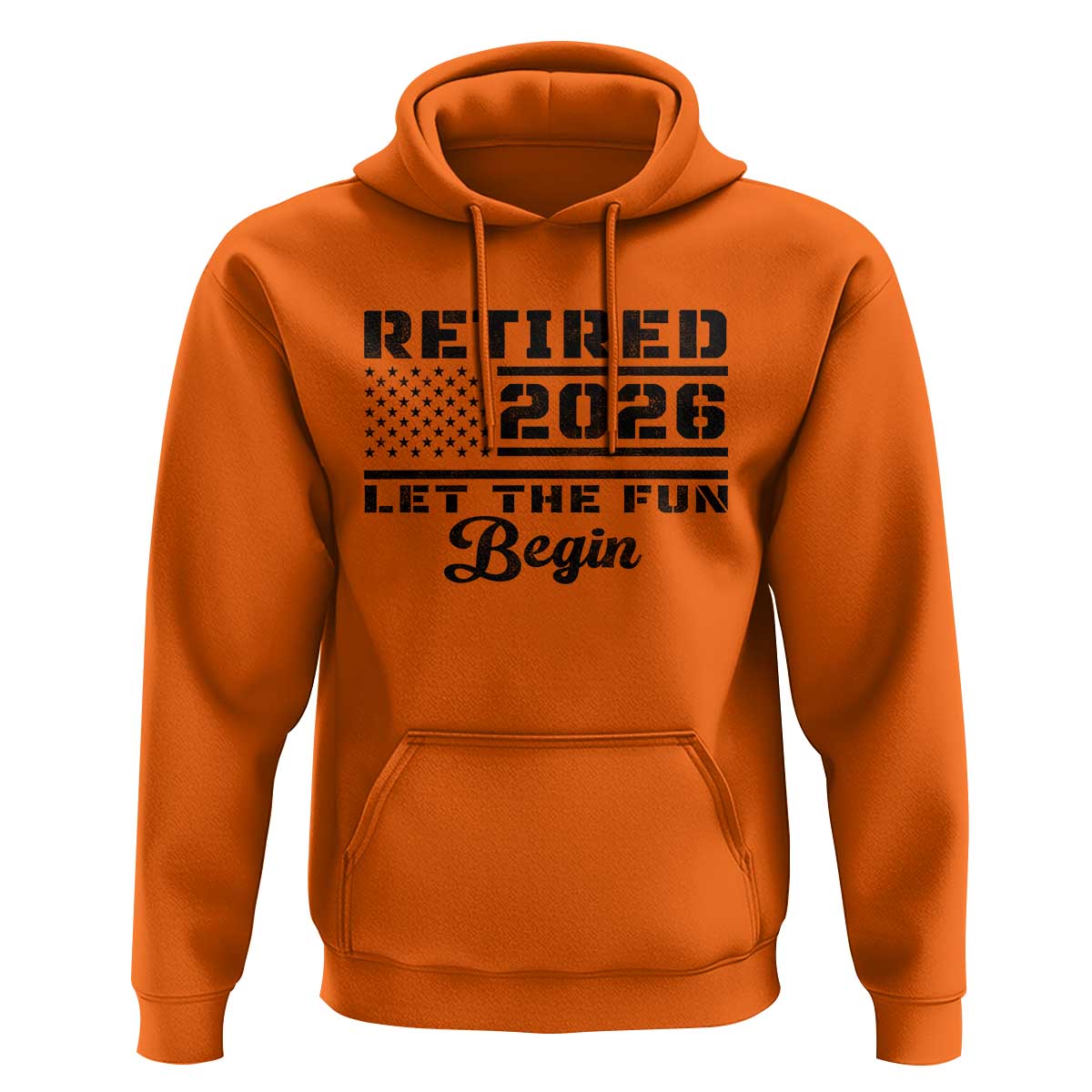 Retirement 2026 Hoodie Cool Retired Gift American Flag