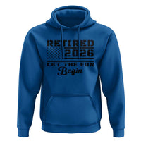 Retirement 2026 Hoodie Cool Retired Gift American Flag