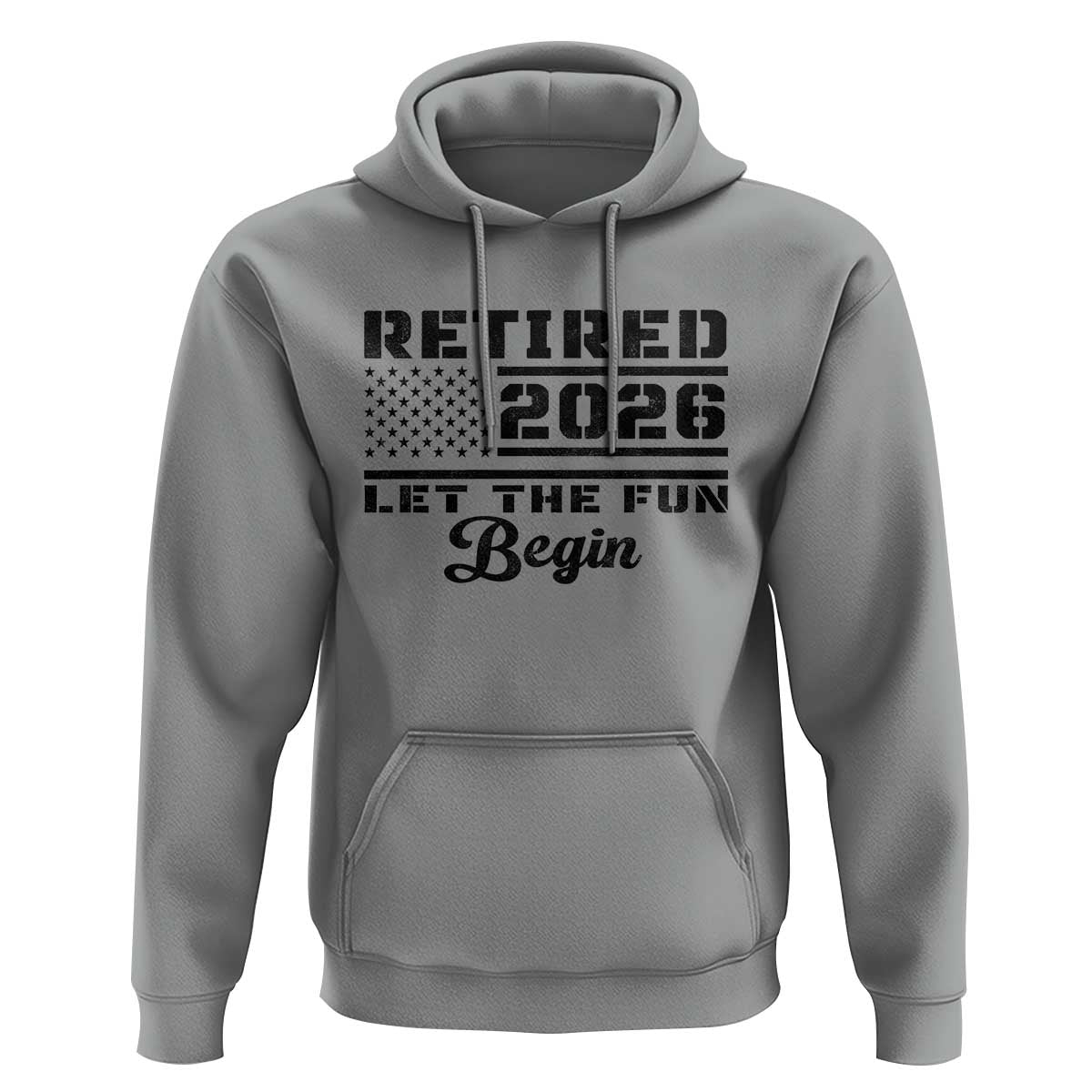 Retirement 2026 Hoodie Cool Retired Gift American Flag