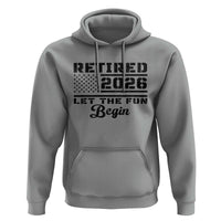 Retirement 2026 Hoodie Cool Retired Gift American Flag