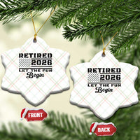 Retirement 2026 Ceramic Ornament Cool Retired Gift American Flag