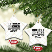 Retirement 2026 Ceramic Ornament Cool Retired Gift American Flag