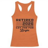 Retirement 2026 Racerback Tank Top Cool Retired Gift American Flag